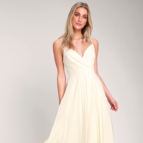 Lulus Dresses & Skirts - New Lulu’s All About Love Cream Maxi Dress